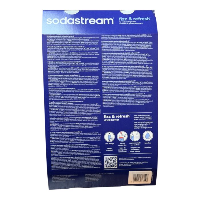 ПЛЯШКИ ДЛЯ ВОДИ SODASTREAM FUSE 1Л - БІЛІ ДВІ Бутилки