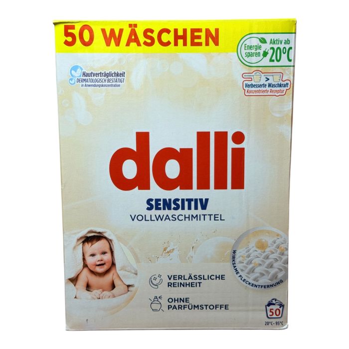Пральний порошок для дитячих речей Dalli Sensitiv 3.12 кг 48 циклів прання